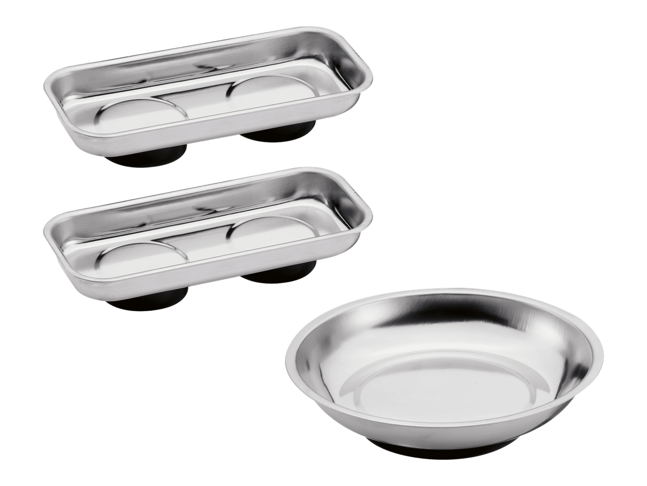Magneettiset osalautaset ja -kaukalot.