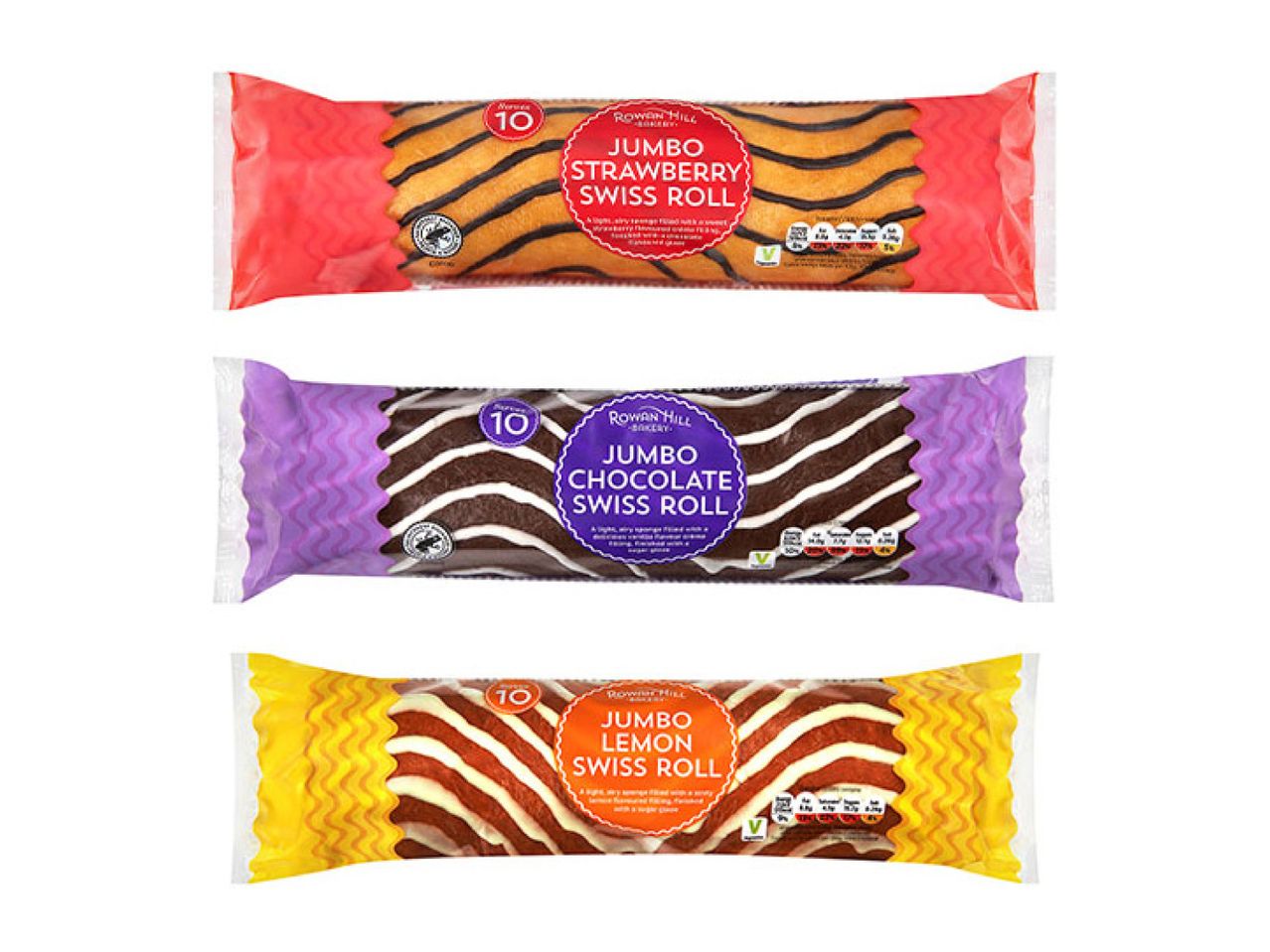 Lidl ROWAN HILL BAKERY Swiss Rolls Assorted - Lidl plus price