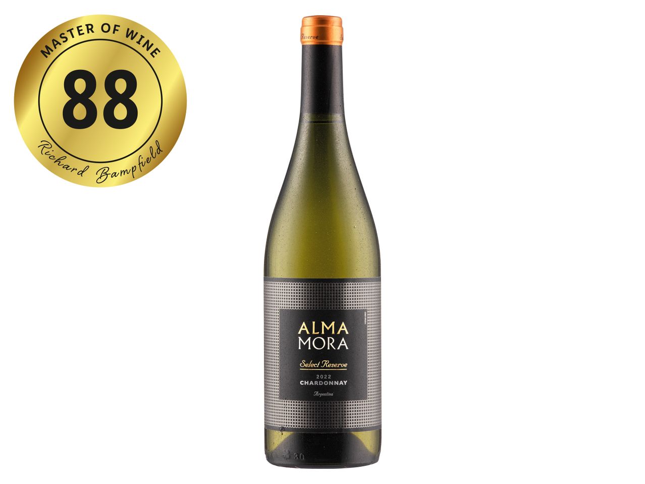 Go to full screen view: Alma Mora Reserve Chardonnay - Image 1