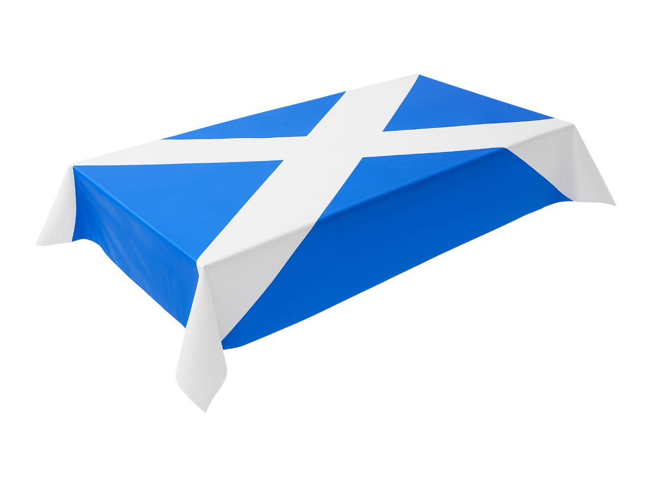 Tablecloth with the Scottish flag design