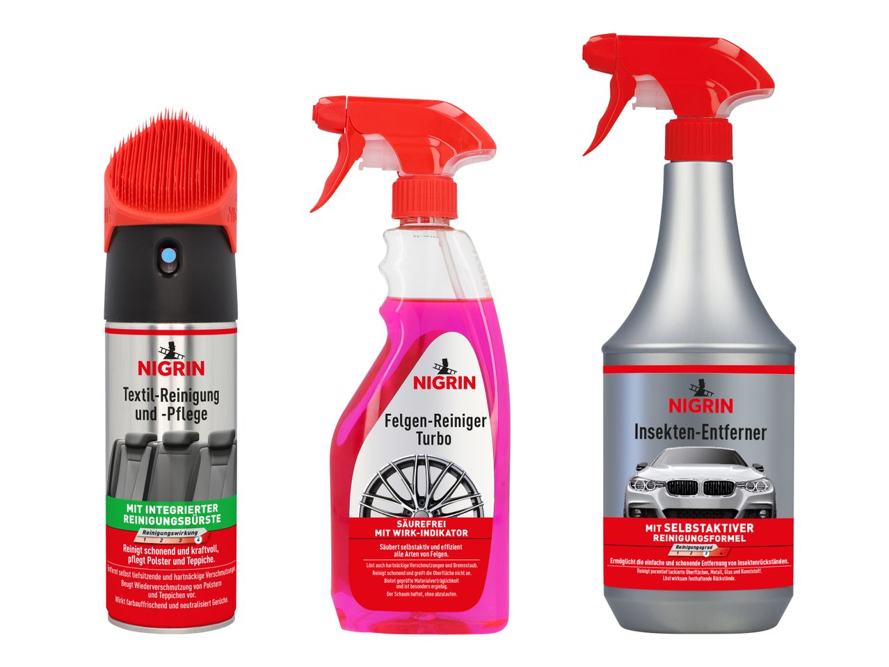 Felgen-Reiniger/Textil-Reinigung/Insekten-Entferner