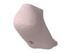 A single light pink ankle sock with the size '35-38' printed on the sole.