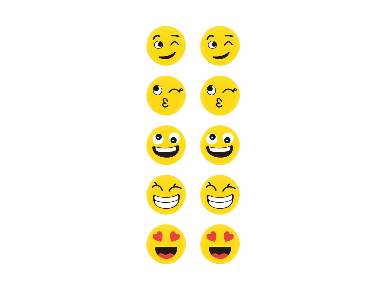 Ti sjove emojis klistermærker.