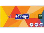 Козметични кърпички Floralys, 200 броя, 2-пластови, 100% целулоза, с хартиен отвор.