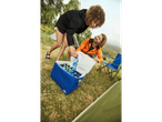 Camping: caixa térmica, cadeiras dobráveis, água engarrafada.