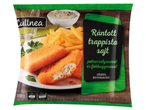 Culinea márkájú, petrezselymes-fokhagymás trappista sajt ráncigált falatok, sült krumplival és szósszal.