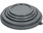 SILVERCREST® Ultrazone Airfryer: Inserções empilháveis de silicone cinzento para fritadeira de ar.