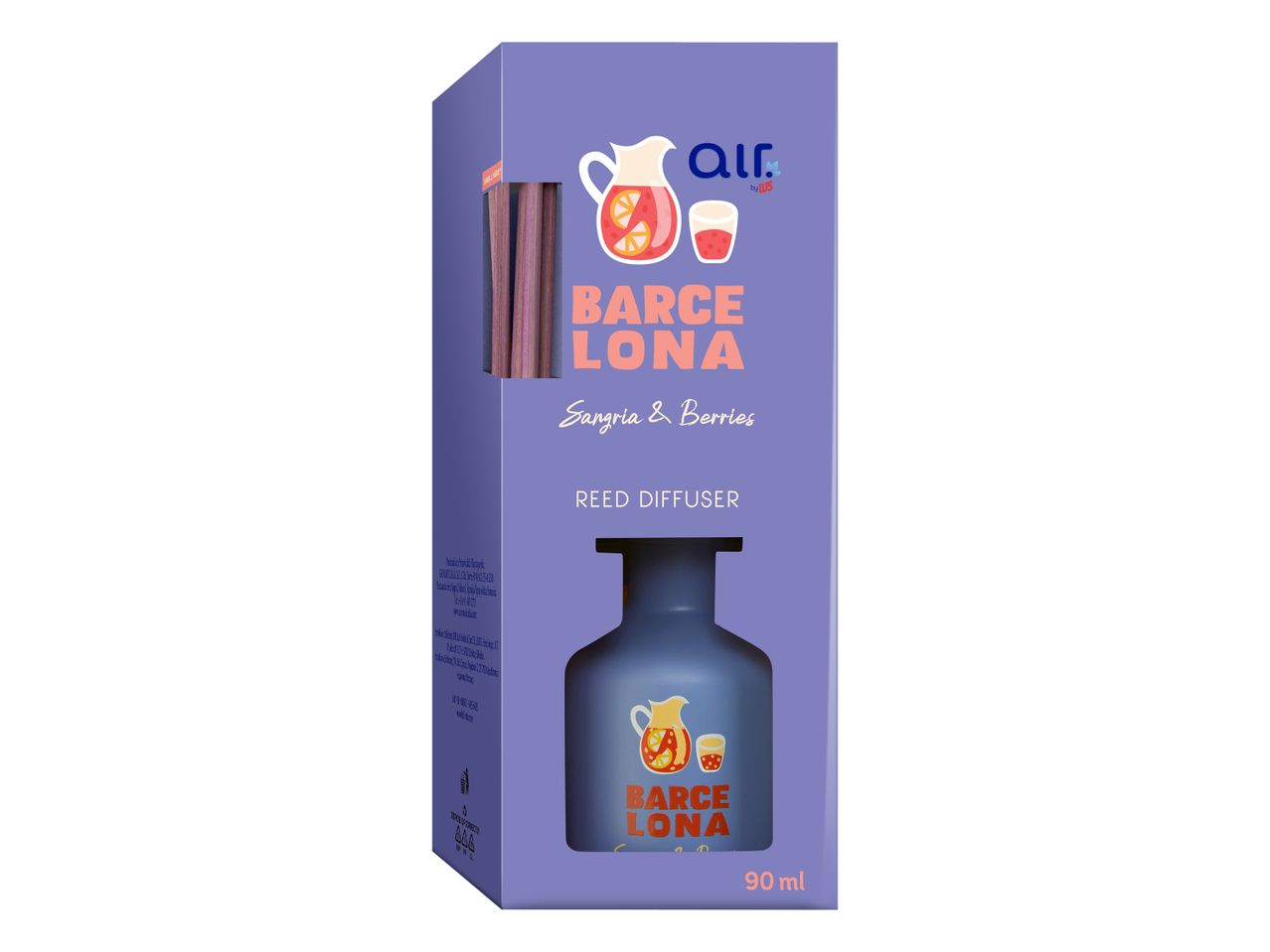 Difuzor za dišave Air Large Floral s palčkami.