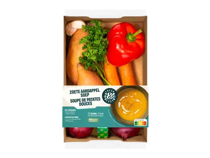 Boîte repas soupe de patate douce