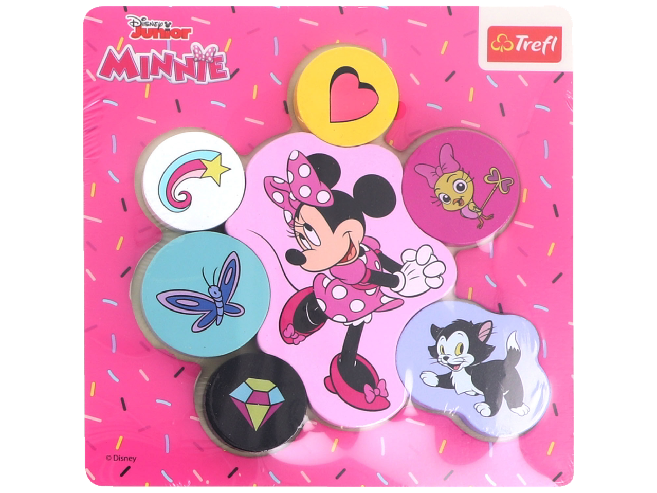 Disney Junior Minnie Mouse puzzle with various character pieces by Trefl.
