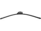 Black wiper blades with a spoiler, on a black background.
