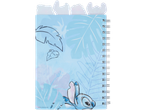 Stitch spiraalnotitieblok met tropisch ontwerp.