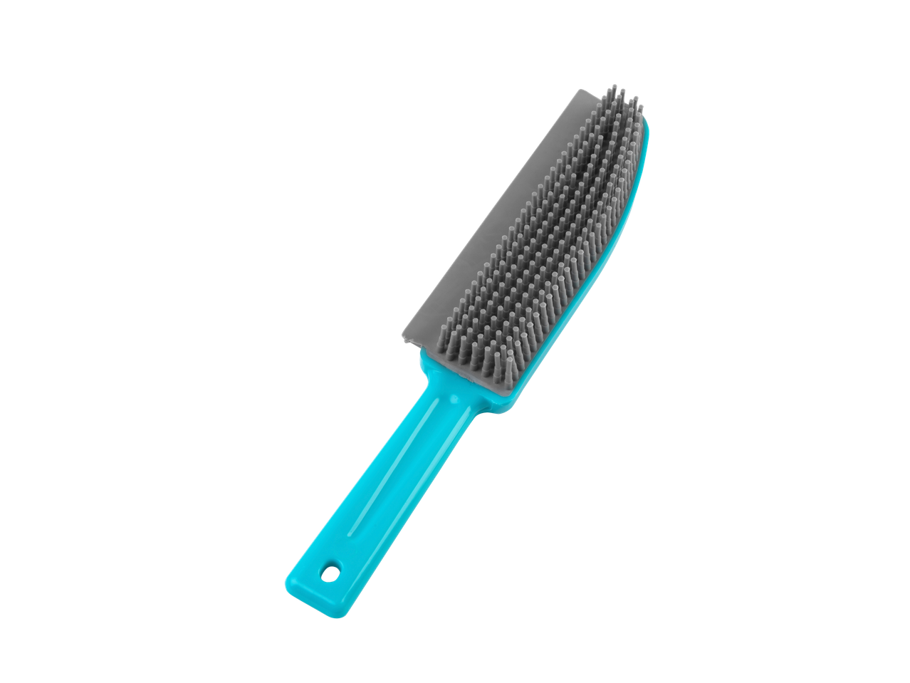 BELDRAY apmušalų šepetys arba pūkų rinkiklis turkio ir pilkos spalvos.