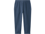 Pantaloni LUPILU din muselină albaștri pentru copii mici, cu talie elastică.