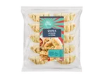 Food Festival Gyoza Kimchi & Pork, 150g, in a clear plastic package with cooking instructions.