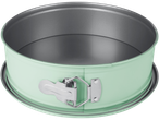 Forma de bolo verde menta.