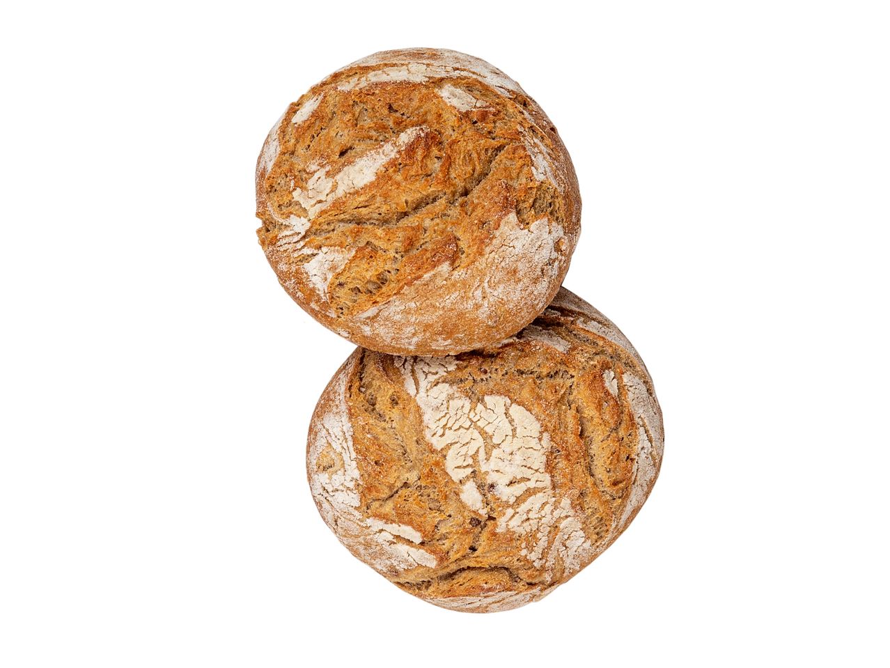 Kaksi maalaisleipää.