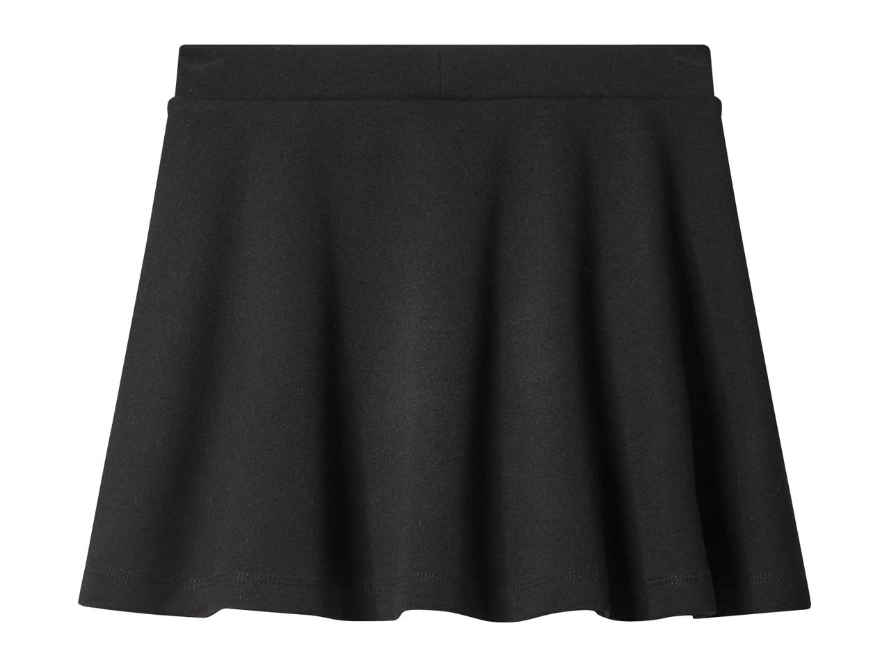 Black skater skirt with an elasticated waistband