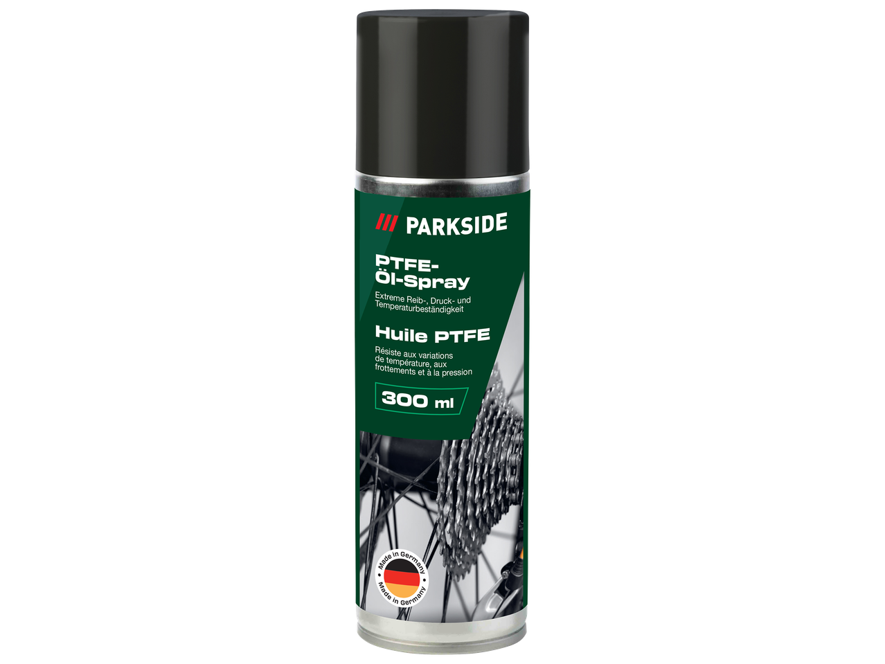 Spray d'huile PTFE pour une résistance extrême à la friction, à la pression et à la température, 300 ml.