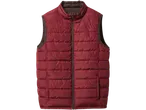 Vīriešu divpusēja stepēta veste bordo krāsā