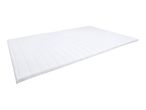 White quilted mattress topper