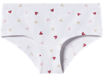 Λευκά μποξεράκια Esmara Kids με ροζ και μπεζ καρδιές