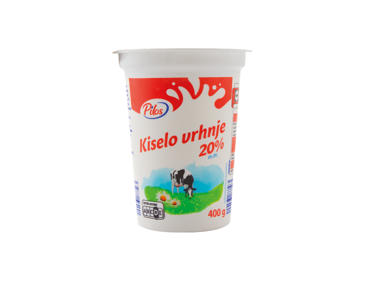 Pilos Kiselo vrhnje 20% m.m., 400 g