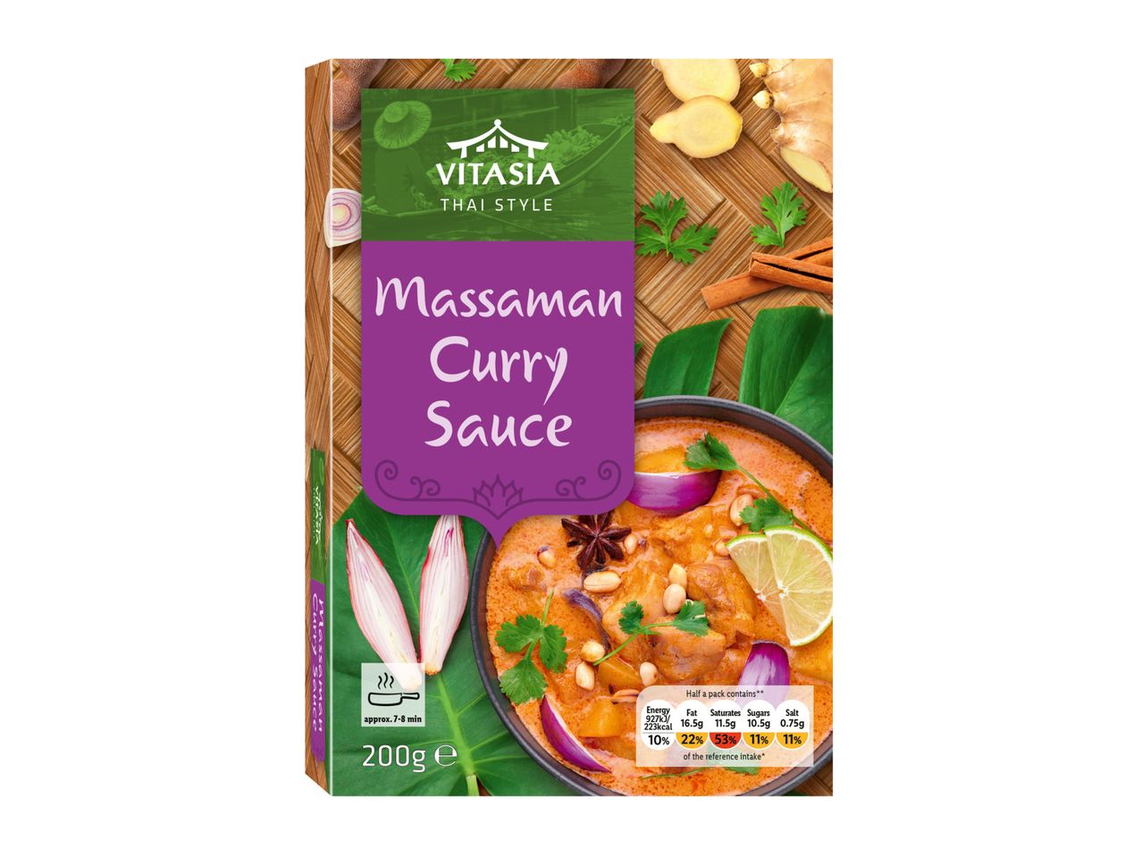 Vitasia Thai Style Massaman Curry Sauce in a pack.