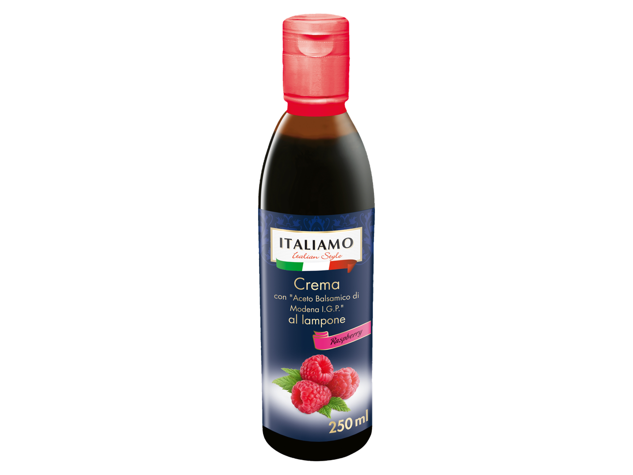 ITALIAMO olasz stílusú málna balzsamecet krém (250 ml).