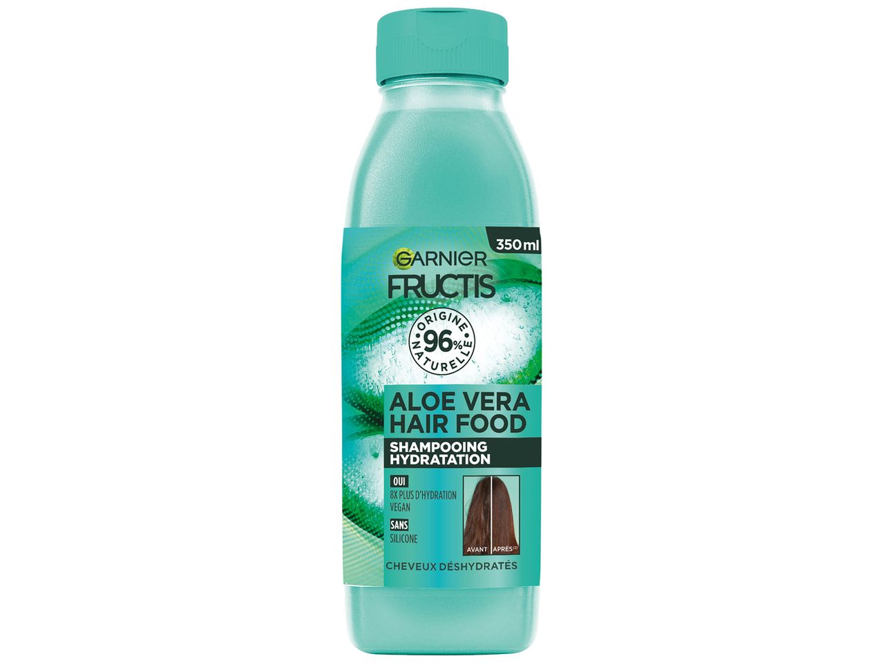 Shampooing Garnier Fructis Aloe Vera pour cheveux normaux à secs.