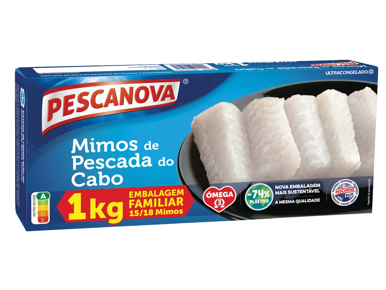 Pescanova Mimos de Pescada do Cabo: 1 kg de filetes congelados.