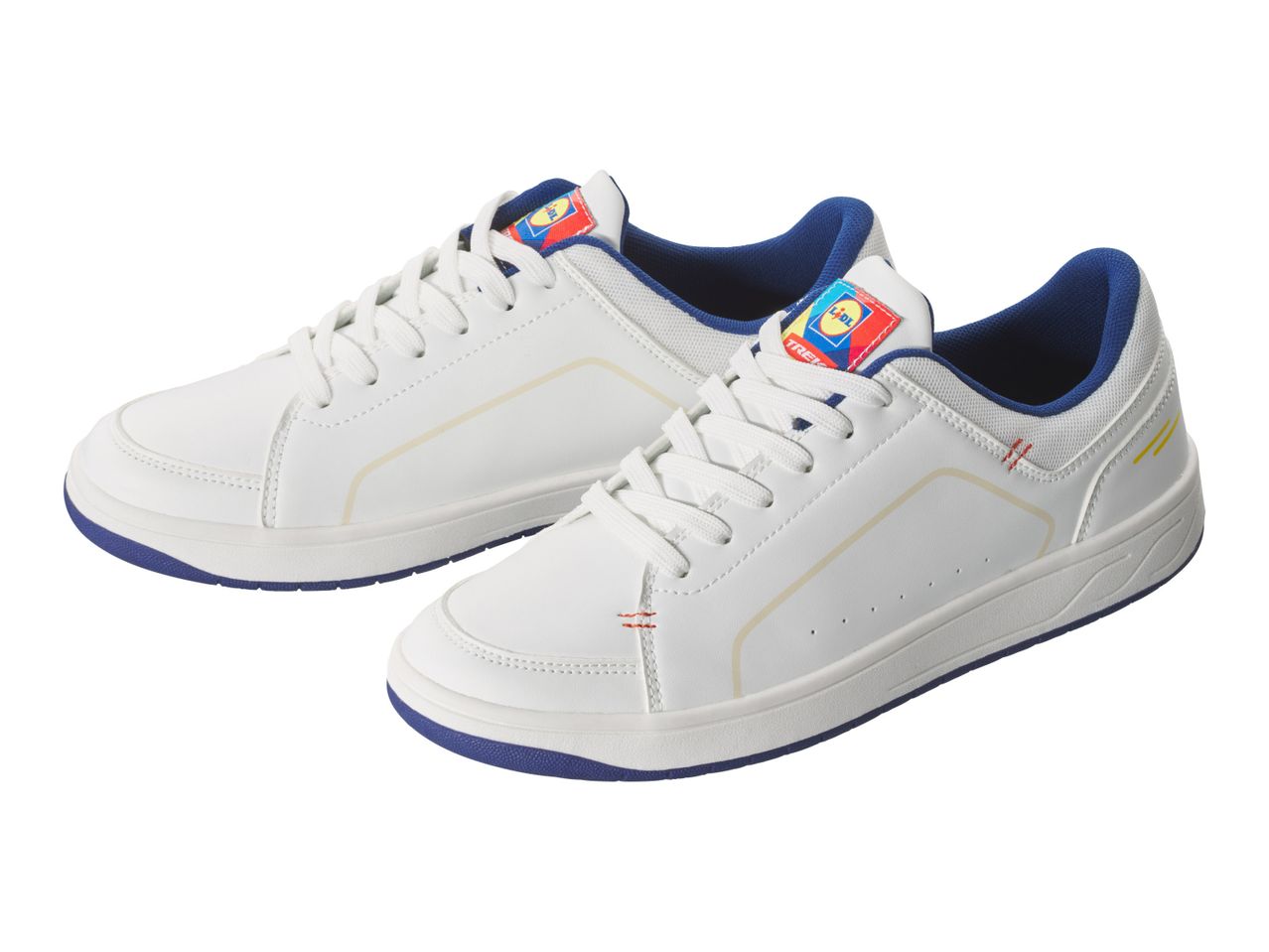 White Lidl Trevi sneakers.