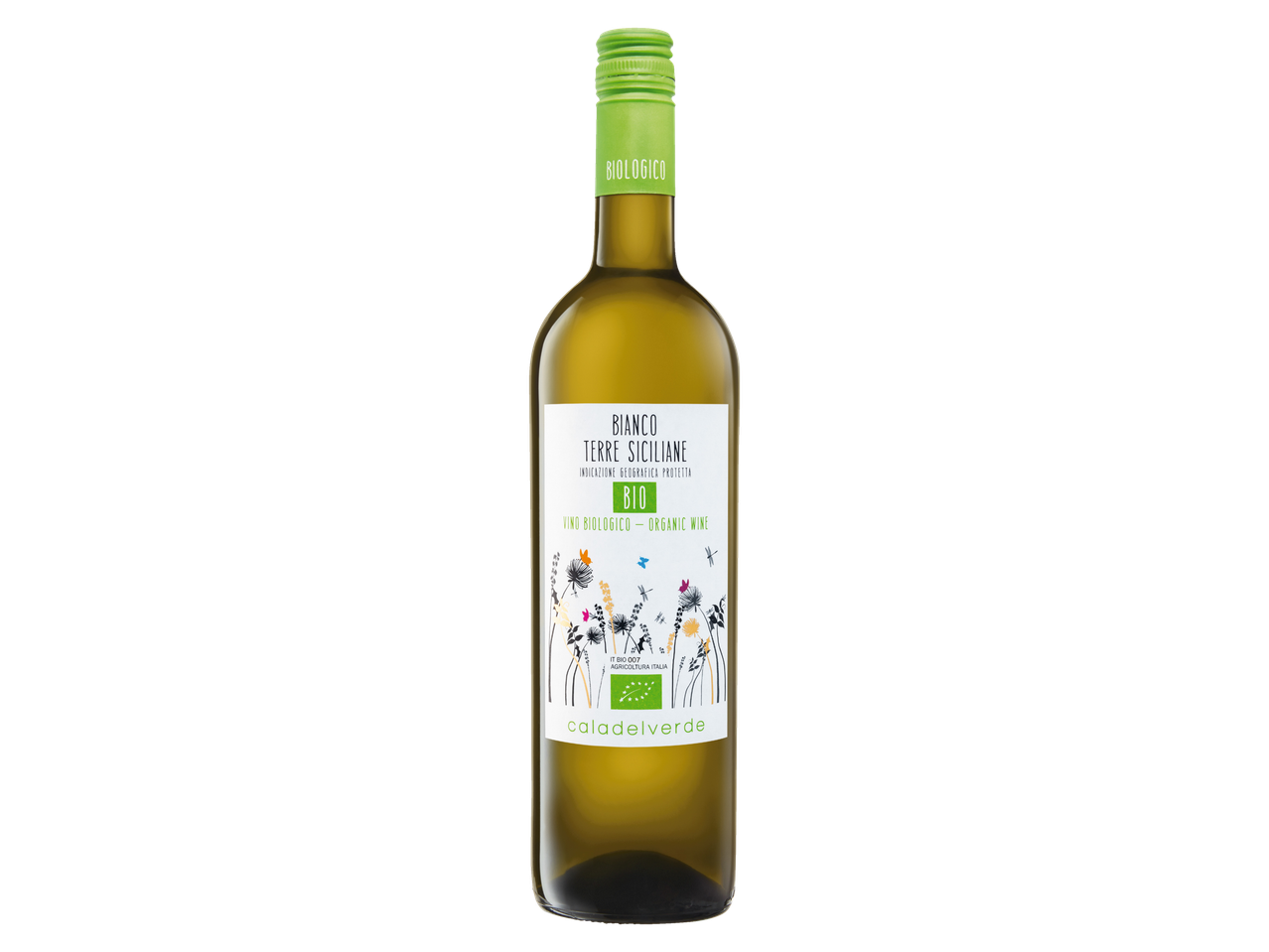 Caladelverde bio sicilijansko belo vino.