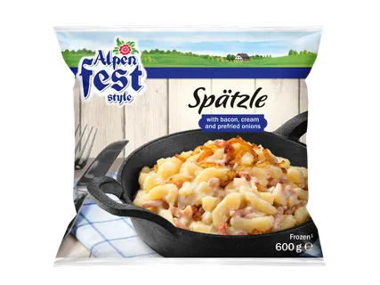 Alpenfest Spätzle met spek