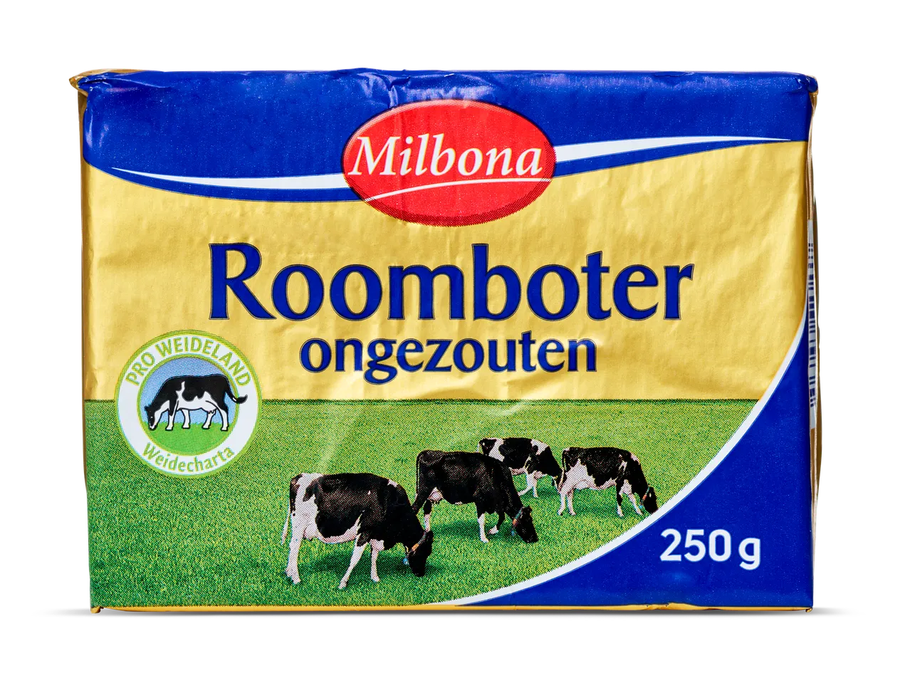 250g Milbona ongezouten roomboter.