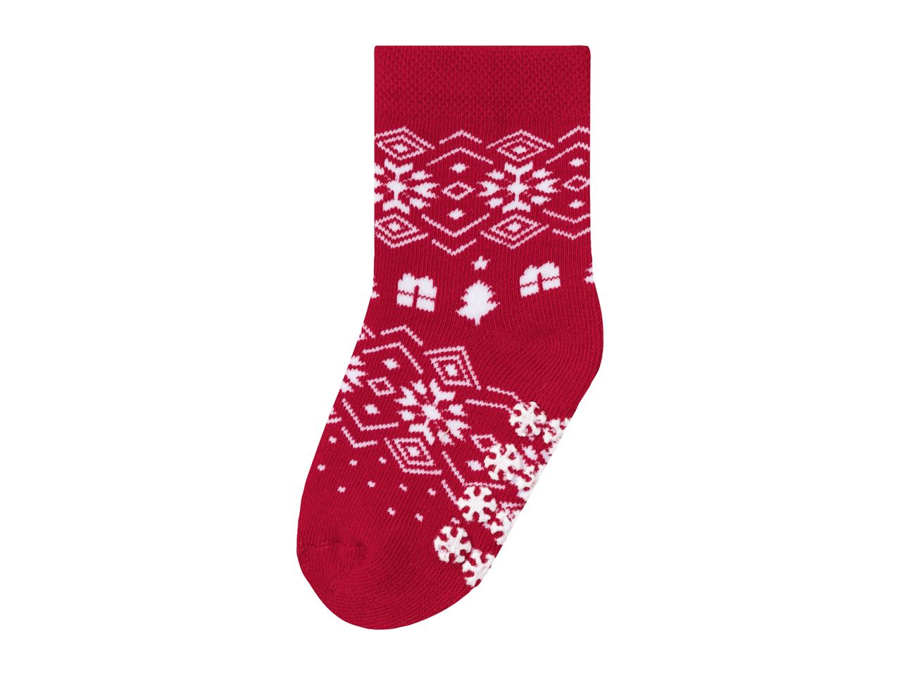 Go to full screen view: Lupilu Younger Kids’ Christmas Thermal Socks - 2 pairs - Image 7
