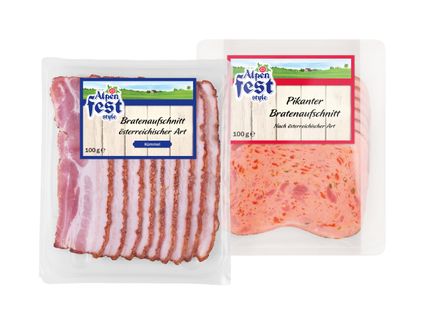 Alpenfest Bratenaufschnitt