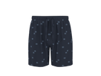 Șorturi de pijama albastre închise ESMARA MEN cu model de valuri.