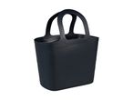 A black silicone tote bag.