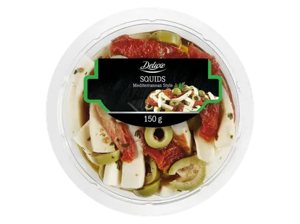 Viduržemio jūros regiono stiliaus kalmarų ir daržovių užkandis