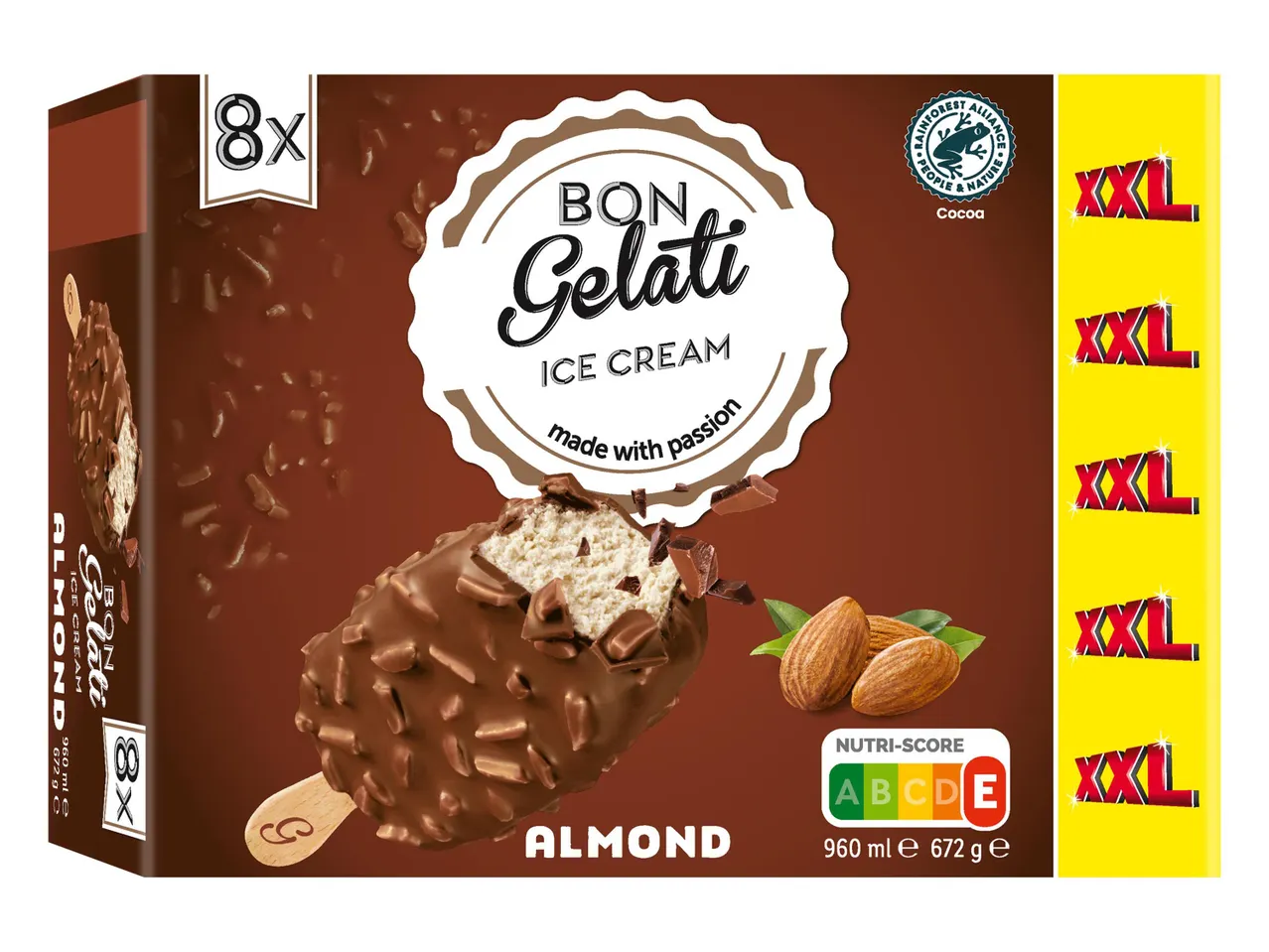 Bon Gelati fagylalt: XXL mandulafagyi.