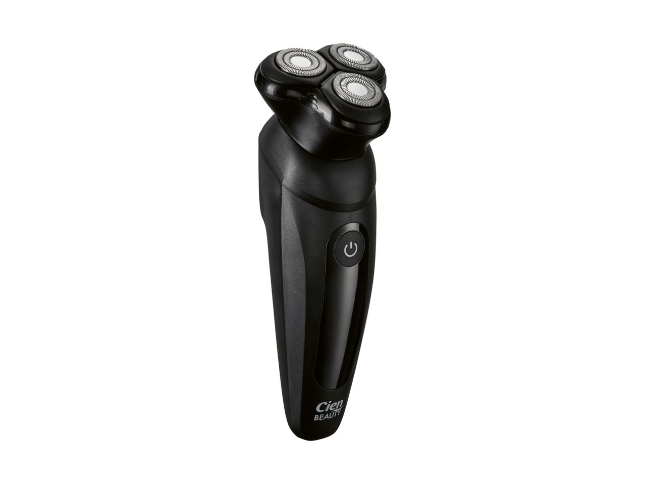A black Panasonic electric razor with a four-head shaving system.