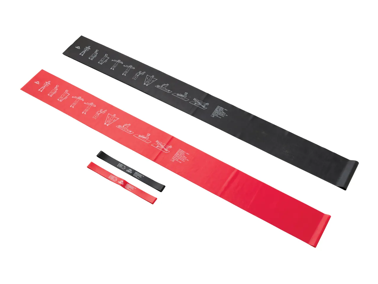 CRIVIT Strong to Extra-Strong Resistance Bands - Set of 4