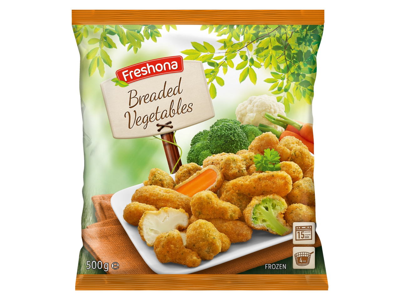 Legume pane Fresona: broccoli, conopidă și morcovi.