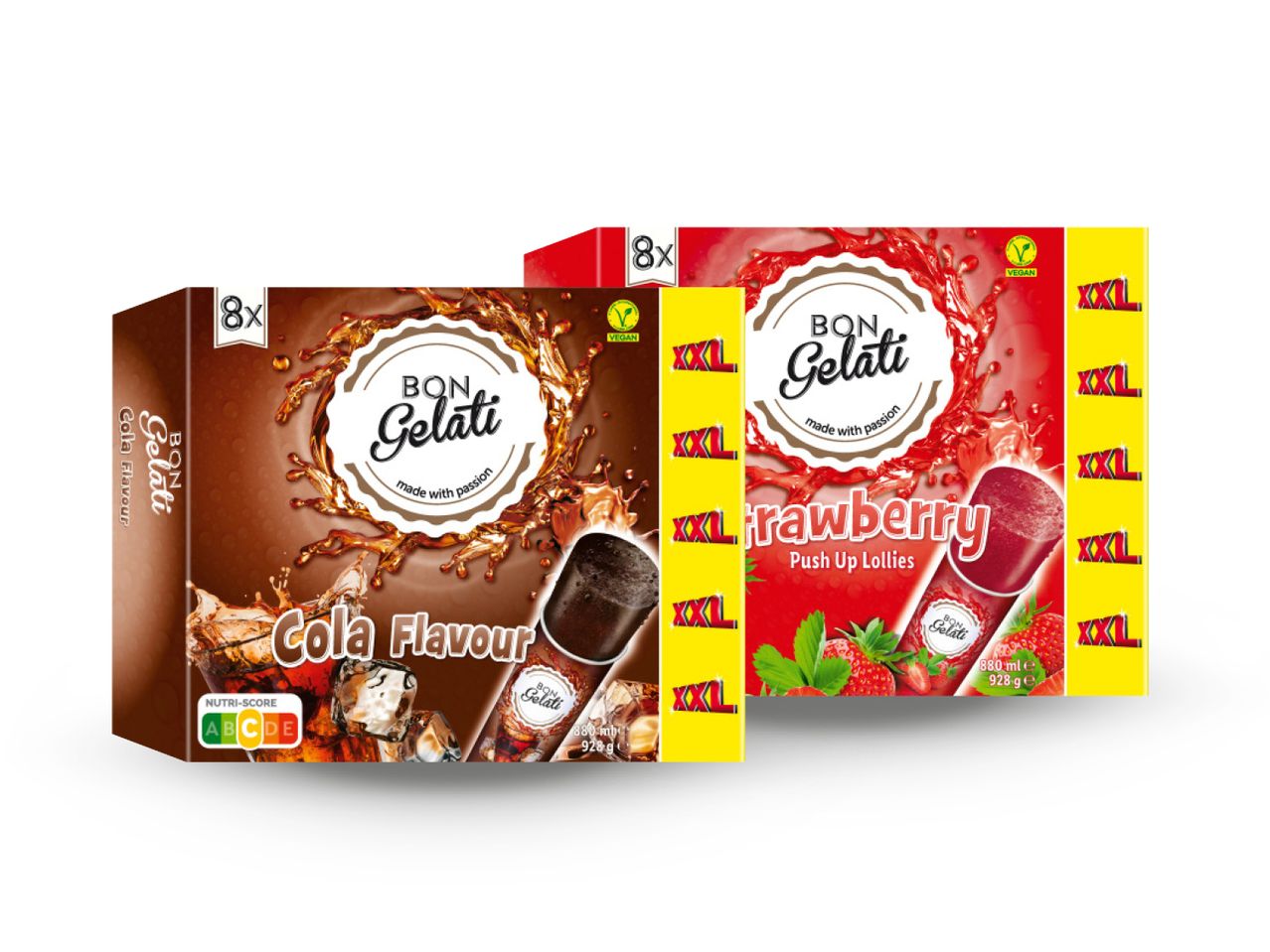 Dvije kutije instant napitaka Jella: čokoladni i jagodni.