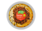 Hummus bruschetta Vēmondo cu semințe de susan.