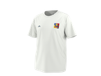 Tricou funcțional alb CRIVIT pentru bărbați, cu logo-ul Lidl-Trek pe piept.