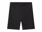 Black cycling shorts for women, made from a comfortable and stretchy fabric.