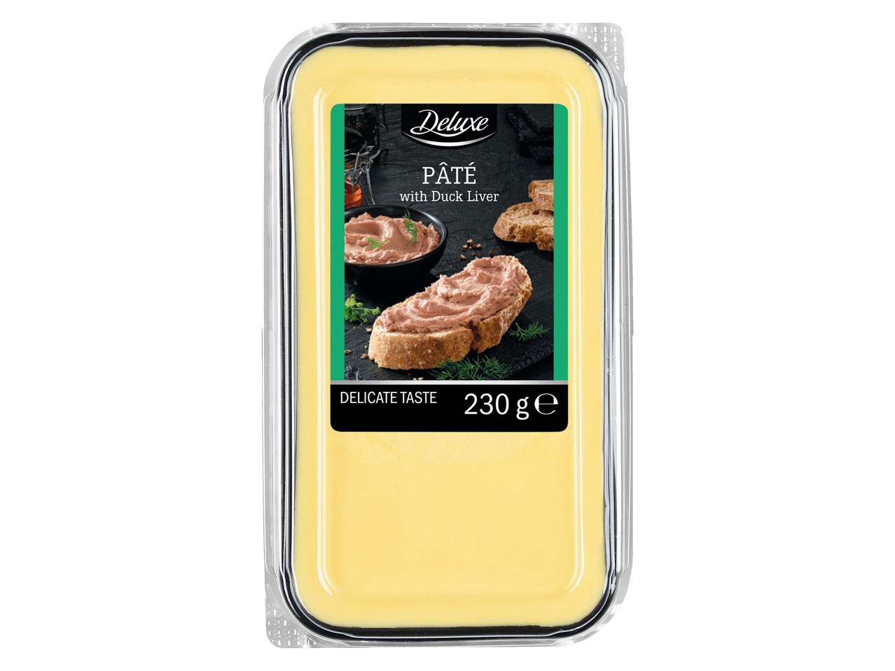 Deluxe pātē ar pīles aknām (230g).