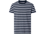 Sötétkék-fehér csíkos rövid ujjú póló